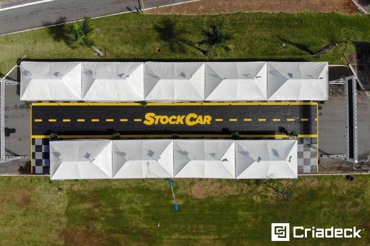 Pisos Plásticos Pixel da Criadeck garante segurança e acessibilidade na Stock Car Goiânia 2019